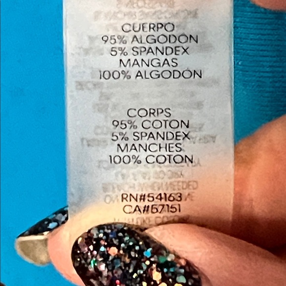 NWT Calvin Klein Top Blue Short Sleeved Size 1x - Picture 5 of 5